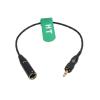 HangTon Audio Cable for Sennheiser EK 500 G4 Wireless Mic Receiver to Canon C70 Camera BMPCC 4K 6K Pro Video Assist Monitor, TA3 to Locking 3.5mm TRS view 1