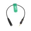 HangTon Audio Cable for Sennheiser EK 500 G4 Wireless Mic Receiver to Canon C70 Camera BMPCC 4K 6K Pro Video Assist Monitor, TA3 to Locking 3.5mm TRS view 2
