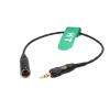 HangTon Audio Cable for Sennheiser EK 500 G4 Wireless Mic Receiver to Canon C70 Camera BMPCC 4K 6K Pro Video Assist Monitor, TA3 to Locking 3.5mm TRS view 3