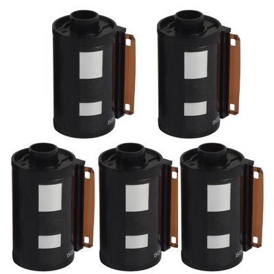 Reloadable Empty Canisters Cassettes Case Assorted with DX Code Label ISO50 ISO100 ISO250 ISO Auto Detect for Kodak Fuji Agfa 135 35mm 36EXP Vintage Hand Roll Pan Film Negative