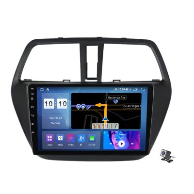 4/8-Core Android 11 Car Stereo GPS 9 Inch Head Unit Replacement for 2012 2013 2014 2015 2016 Suzuki S-Cross with GPS Navigation Carplay Android Auto Bluetooth Multimedia Player