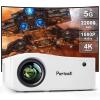5G WiFi Bluetooth Projector, Native 1080P Outdoor Movie Projector with 200" Display, 380ANSI Home Theater Video Projector 4K Supported, LED Video Projector Compatible with TV Stick, Phone/PC view 1