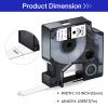 USUPERINK Compatible for Dymo D1 Label Tape 45013 45013S 45113 S0720530 Refill Black on White 1/2'' x 23' Labeling Tape for LabelManager PnP 160 210D 260P 280 360D 420P 450D ColorPop Label Maker view 2