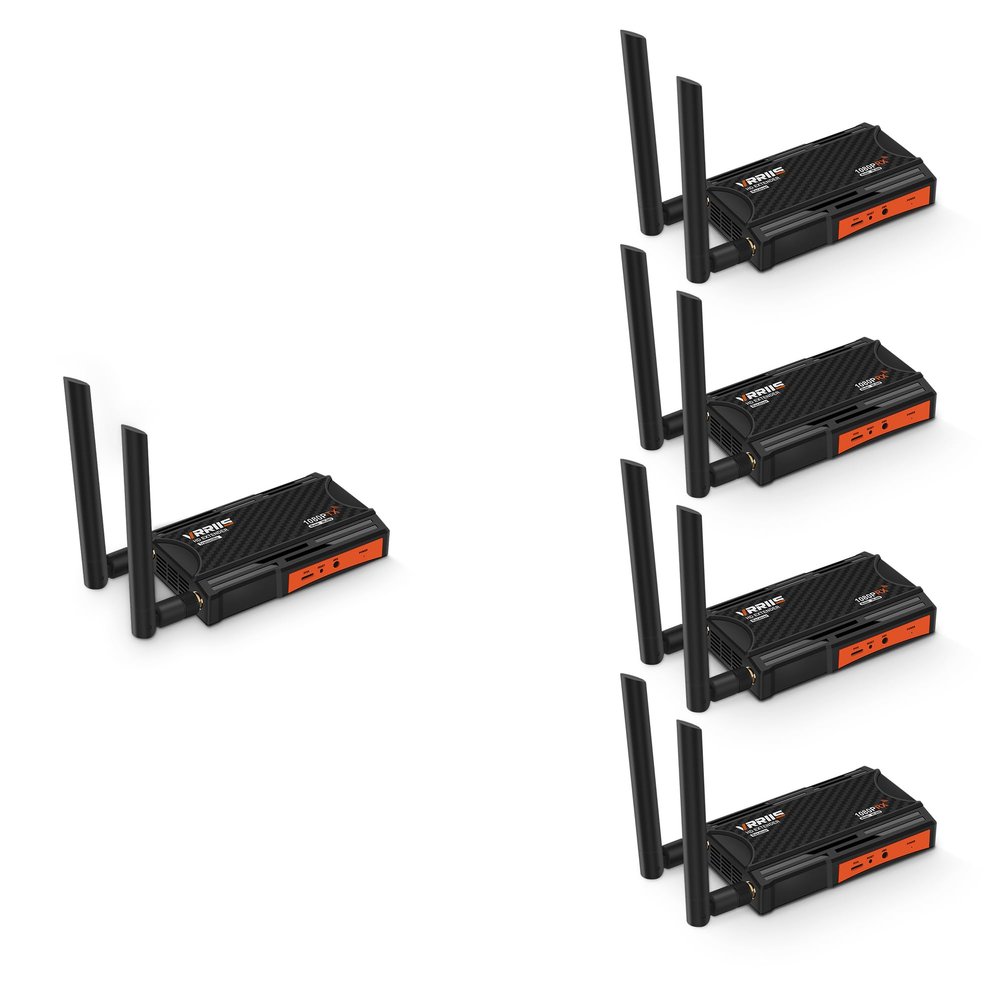 Wireless HDMI Transmitter and Receiver, 1 Transmitter and 4 Receivers (1TX 4RX)