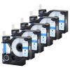 USUPERINK 5 Pack Compatible for Dymo D1 Label Tape 45011 S0720510 Refill Blue on Clear 1/2 inch x 23 feet Labeling Tape for LabelManager PnP 160 210D 260P 280 360D 420P 450D ColorPop Label Maker view 1