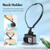 Andoer Sports Camera Accessory Set Chest Strap Mount + Head Strap + Neck Holder + Phone Holder for Cycling Hiking Boating Travel Video Recording Live Stream view 3