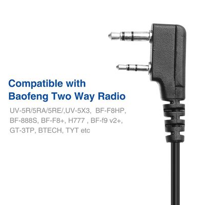 WRSCEXP Walkie Talkie Speaker Microphone PTT Mic for Baofeng UV5R BF-888S UV-10R BF-T20 UV-S9 Plus UV 13 Pro Two Way Radio