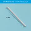 D-Line 15.7in TV Cord Hider, Patented Half Round Cable Cover, Hide Wall Mount TV Wires, Hinged One-Piece Cable Concealer, Adhesive, Decorative Raceway - 0.78in W x 0.39in H x 15.7in L - White view 4