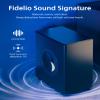 PHILIPS Fidelio FW1 Wireless Subwoofer for TV,Rich Bass Sound with DTS Play-Fi,Dual Passive-Radiator,420W Large Output,Smart Pairs,RCA Connection,Perfect for Movie and Music,Head-Turning Looks,Black view 4