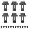 6 Pcs Radio Belt Clip Replacement, Portable Metal Radio Belt Clamp with Screw, Replacement Radio Belt Holder for TK 208 TK 308 TH 22AT BF 888S BF 666s view 1