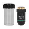 20X Achromatic Objective Lens for Biological Microscope, Brass Chrome Plated, 0.40 Numerical Aperture, 160mm Tube Length, RMS Thread view 1