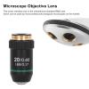 20X Achromatic Objective Lens for Biological Microscope, Brass Chrome Plated, 0.40 Numerical Aperture, 160mm Tube Length, RMS Thread view 4