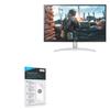 BoxWave Screen Protector Compatible with LG 27 Monitor (27UP600) - ClearTouch Crystal (2-Pack), HD Film Skin - Shields from Scratches view 1