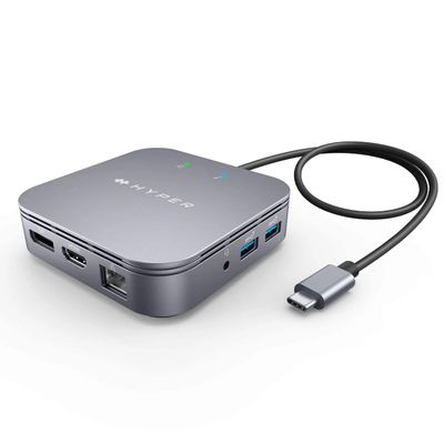 HyperDrive USB-C & Thunderbolt 4 Dual Monitor Dock - 4K60Hz HDMI Thunderbolt Docking Station -7-in-1 Dock - Slim, Portable, Powerful