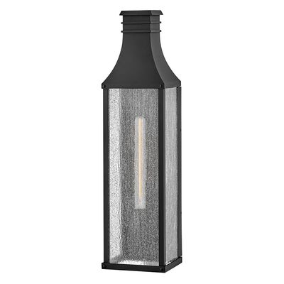 Hinkley Beacon Hill Large Narrow Wall Sconce w/Lumiglo, Museum Black
