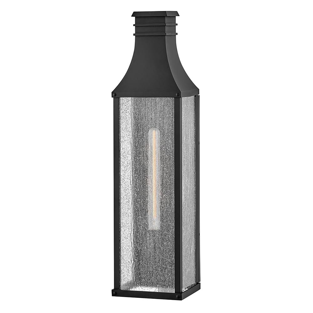 Hinkley Beacon Hill Large Narrow Wall Sconce w/Lumiglo, Museum Black