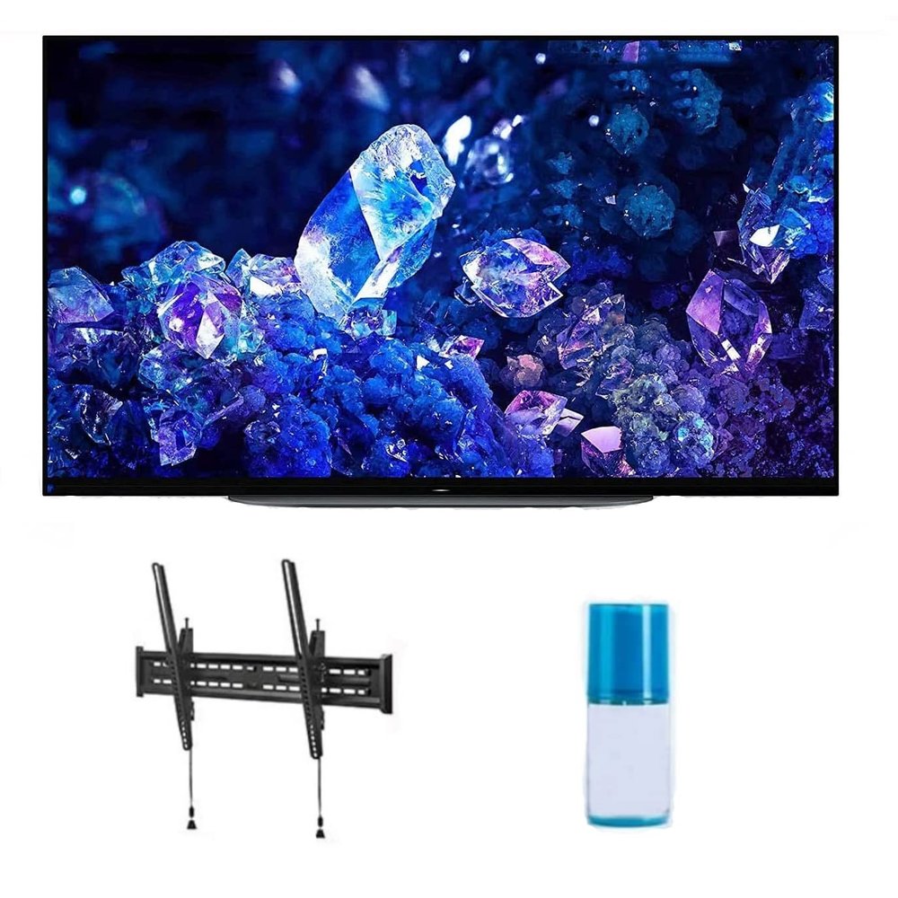 Sony XR48A90K 48" 4K Bravia XR OLED High Definition Resolution Smart TV with a Walts TV Large/Extra Large Tilt Mount for 43"-90" TV's and Walts Screen Cleaner Kit (2022)