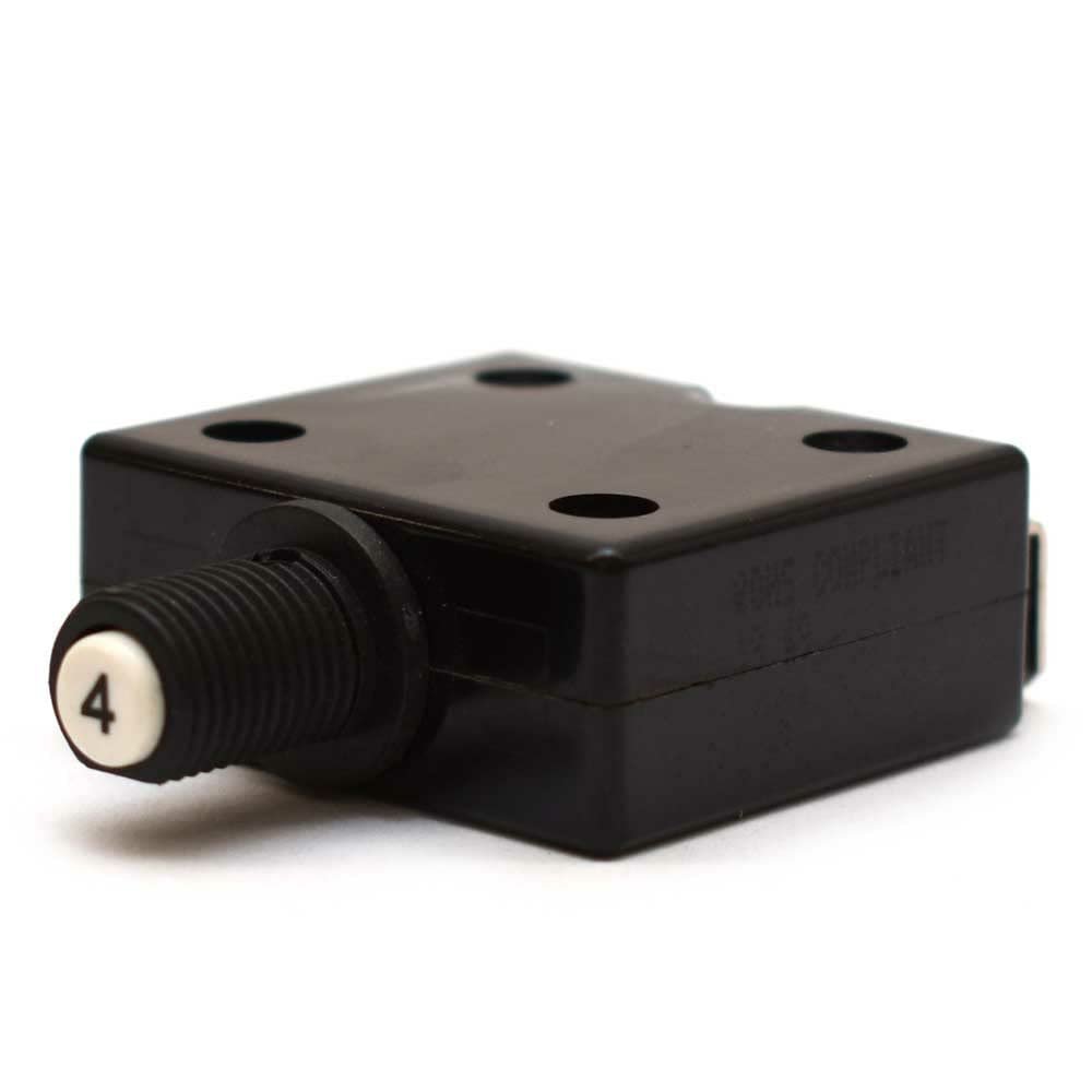 Carling Boat Circuit Breaker | Press-to-Reset 4A Black