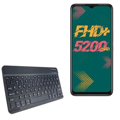 BoxWave Keyboard Compatible with Infinix Hot 11 - SlimKeys Bluetooth Keyboard, Portable Thin with Chiclet-Style Keys - Jet Black