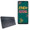 BoxWave Keyboard Compatible with Infinix Hot 11 - SlimKeys Bluetooth Keyboard, Portable Thin with Chiclet-Style Keys - Jet Black view 1