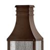 Hinkley Beacon Hill Large Tall Wall Mount Outdoor Lantern, Aluminum, Clear Seedy Glass, Old World Charm, LED Bulb Included, Blackened Copper Finish view 3