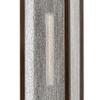 Hinkley Beacon Hill Large Tall Wall Mount Outdoor Lantern, Aluminum, Clear Seedy Glass, Old World Charm, LED Bulb Included, Blackened Copper Finish view 4