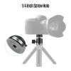 Andoer 2-in-1 1/4 Screw Cold Shoe Mount Ball Head 360 Rotatable Dual Use Mini Ball Head Aluminum Alloy Ball Head for Camera Phone Holder Tripod Video Light view 4