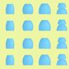 Blue Ear Tips Replacement for Beats Flex Earbuds, JNSA 8 Pairs Replacement Eartips Ear Tip Compatible with Beats Flex, 4 Size 16PCS Silicone Earbuds Tip Ear Cap, Blue view 2