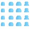 Blue Ear Tips Replacement for Beats Flex Earbuds, JNSA 8 Pairs Replacement Eartips Ear Tip Compatible with Beats Flex, 4 Size 16PCS Silicone Earbuds Tip Ear Cap, Blue view 4