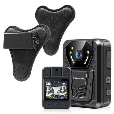 CAMMHD F6 64GB 4K Body Camera and Magnetic Mount, Work 12-14Hrs and Ultra Night Vision, Waterproof Body Cameras with Audio and Video Recording H.265 Video Code Police Body Camera
