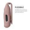kwmobile 2X Clip Holders Compatible with Fitbit Inspire 3 / Inspire 2 / Ace 3 - Clip-On Holder Replacement Set - Black/Dark Rose view 3