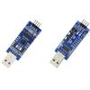 Taidacent USB to TTL UART Converter Module USB to Serial Port Adapter Board 1.8V 2.5V 3.3V 5V Level CH340 CP2102 Flash Machine (CP2102 Three-Level) view 1