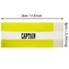 ONLYKXY Captain Armbands 9x30CM/3.54x11.81inch Adjustable Leader Armband for Soccer Basketball Volleyball Team Competition Coach Players Wrist Arm Bands (Yellow + White, 1) view 2