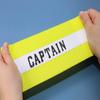 ONLYKXY Captain Armbands 9x30CM/3.54x11.81inch Adjustable Leader Armband for Soccer Basketball Volleyball Team Competition Coach Players Wrist Arm Bands (Yellow + White, 1) view 3