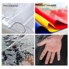 Transparent Tarpaulin Side Panels,Outdoor Waterproof Tarp Rain Curtain,Clear Pvc Plastic Tarpaulin Sheet,Partition Curtains,With Grommets,for Garden Pergola Porch Gazebo,WH-1.52m(4.9*6.6ft) view 2