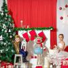 10x10FT Red Backdrop Curtains for Parties - Red Wedding Backdrop for Baby Shower Birthday Photo Home Party Curtains Backdrop 5x10FT 2 Panels view 4