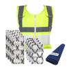 Glacier Tek High Visibility Safety Cooling Vest, 8 Cold Packs, Stays a cool 59F for to 2.5 Hours, recharges in 30 minutes view 1