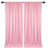 10x10FT Pink Backdrop Curtains for Parties - Pink Wedding Backdrop for Baby Shower Birthday Photo Home Party Curtains Backdrop 5x10FT 2 Panels view 1