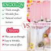 10x10FT Pink Backdrop Curtains for Parties - Pink Wedding Backdrop for Baby Shower Birthday Photo Home Party Curtains Backdrop 5x10FT 2 Panels view 2