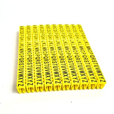 260PCS 0-9 Cord Cable Markers Colourful C-Type Coded Clip on C Wire Marker Number Tag Label for Wire 4mm