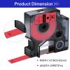 USUPERINK 30 Pack Compatible for Dymo D1 Label Tape 45017 S0720570 Refill Black on Red 1/2 inch x 23 feet Labeling Tape for LabelManager PnP 160 210D 260P 280 360D 420P 450D ColorPop Label Maker view 2
