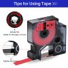 USUPERINK 30 Pack Compatible for Dymo D1 Label Tape 45017 S0720570 Refill Black on Red 1/2 inch x 23 feet Labeling Tape for LabelManager PnP 160 210D 260P 280 360D 420P 450D ColorPop Label Maker view 4