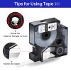 USUPERINK 10 Pack Compatible for Dymo D1 Label Tape 45020 S0720600 Refill White on Clear 1/2 inch x 23 feet Labeling Tape for LabelManager PnP 160 210D 260P 280 360D 420P 450D ColorPop Label Maker view 4