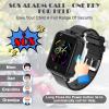 4G GPS Watches for Kids, Smart Watches Children's Mini Cell Phone with Dual Camera, Calling, SOS, Life Water Resistant 2-Style Cartoon Straps for 3-12 Years Boys Girls Birthday Xmas Gifts (Black) view 4