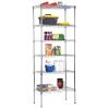 Dlewmsyic NSF 6-Tier Commercial Shelving - 23" L x 13" W x 59" H Heavy Duty Metal Shelves, 900lb Adjustable Wire Shelves for Garage/Pantry/Kitchen (Chrome) view 1