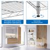 Dlewmsyic NSF 6-Tier Commercial Shelving - 23" L x 13" W x 59" H Heavy Duty Metal Shelves, 900lb Adjustable Wire Shelves for Garage/Pantry/Kitchen (Chrome) view 4