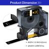 USUPERINK 30 Pack Compatible for Dymo D1 Label Tape 45024 Refill Gold on Black 1/2 inch x 23 feet Labeling Tape for LabelManager PnP 160 210D 260P 280 360D 420P 450D ColorPop Label Maker view 2