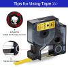 USUPERINK 4 Pack Compatible for Dymo D1 Label Tape 45023 Refill Black on Gold 1/2 inch x 23 feet Labeling Tape for LabelManager PnP 160 210D 260P 280 360D 420P 450D ColorPop Label Maker view 4