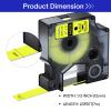 USUPERINK 100 Pack Compatible for Dymo D1 Label Tape 45018 S0720580 Refill Black on Yellow 1/2 inch x 23 feet Labeling Tape for LabelManager PnP 160 210D 260P 280 360D 420P 450D ColorPop Label Maker view 2