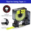 USUPERINK 100 Pack Compatible for Dymo D1 Label Tape 45018 S0720580 Refill Black on Yellow 1/2 inch x 23 feet Labeling Tape for LabelManager PnP 160 210D 260P 280 360D 420P 450D ColorPop Label Maker view 4